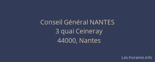 Conseil Général NANTES