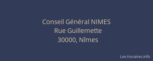 Conseil Général NIMES