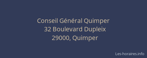 Conseil Général Quimper