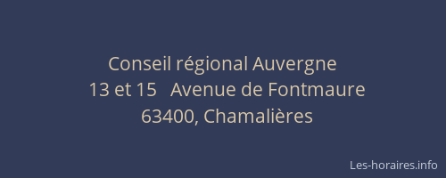 Conseil r&eacute;gional Auvergne