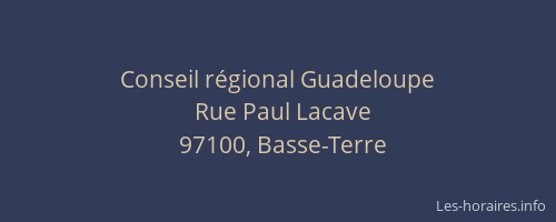 Conseil régional Guadeloupe