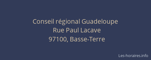 Conseil r&eacute;gional Guadeloupe