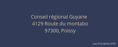 Conseil r&eacute;gional Guyane