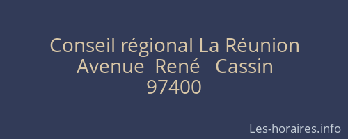 Conseil r&eacute;gional La R&eacute;union