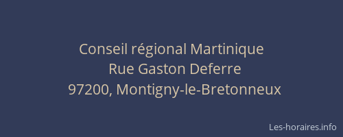 Conseil régional Martinique