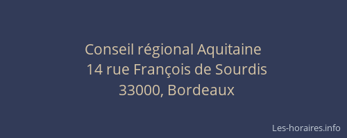 Conseil régional Aquitaine