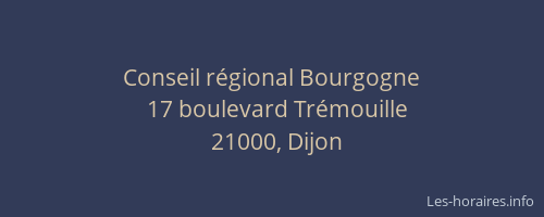 Conseil régional Bourgogne