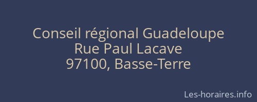 Conseil régional Guadeloupe