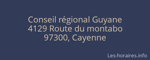 Conseil régional Guyane