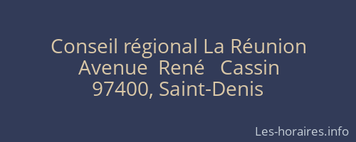 Conseil régional La Réunion