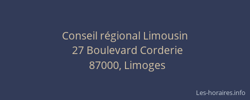 Conseil régional Limousin