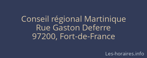 Conseil régional Martinique