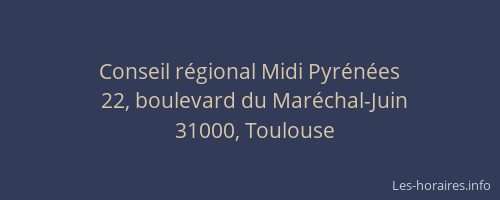 Conseil régional Midi Pyrénées