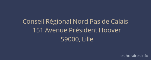 Conseil Régional Nord Pas de Calais