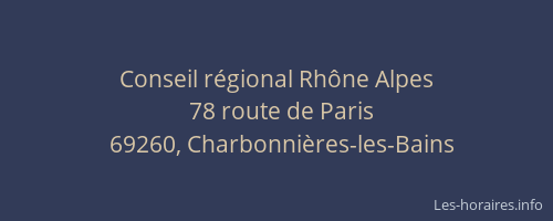 Conseil régional Rhône Alpes