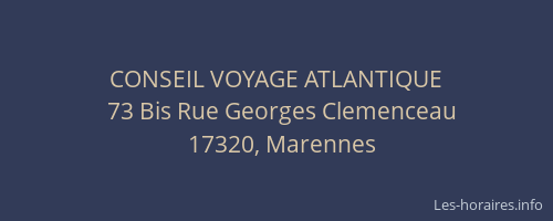 CONSEIL VOYAGE ATLANTIQUE