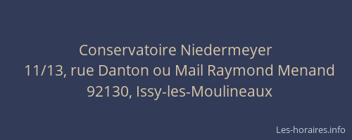Conservatoire Niedermeyer
