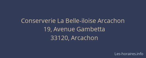 Conserverie La Belle-iloise Arcachon