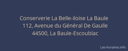 Conserverie La Belle-iloise La Baule