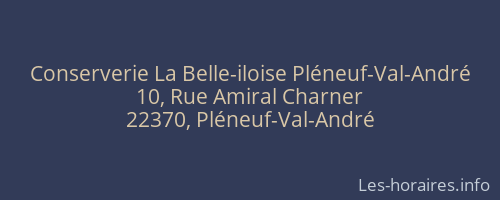 Conserverie La Belle-iloise Pléneuf-Val-André