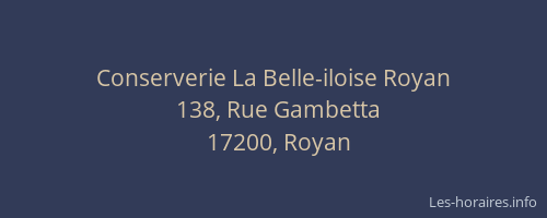 Conserverie La Belle-iloise Royan