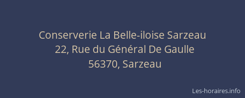 Conserverie La Belle-iloise Sarzeau