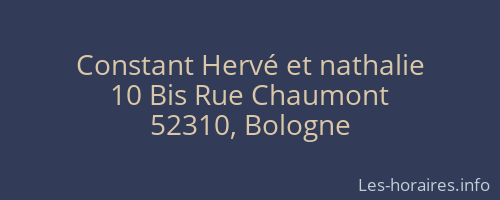 Constant Hervé et nathalie