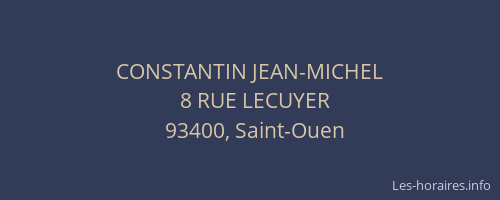 CONSTANTIN JEAN-MICHEL