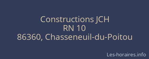 Constructions JCH
