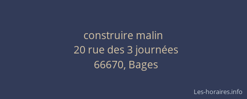 construire malin