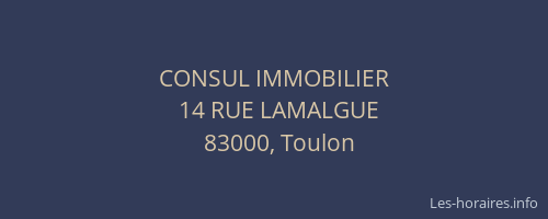 CONSUL IMMOBILIER