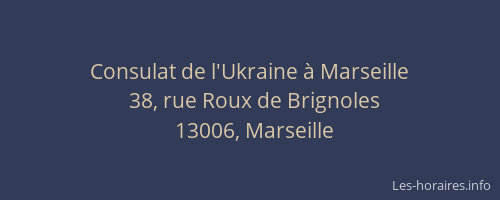 Consulat de l'Ukraine à Marseille