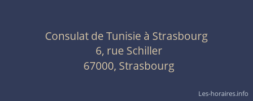 Consulat de Tunisie à Strasbourg