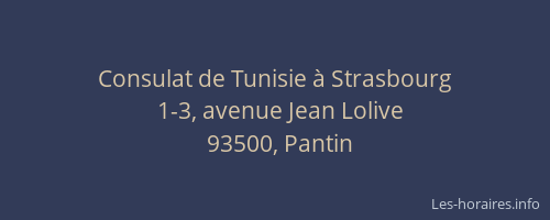 Consulat de Tunisie à Strasbourg