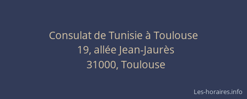 Consulat de Tunisie à Toulouse