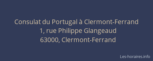 Consulat du Portugal à Clermont-Ferrand