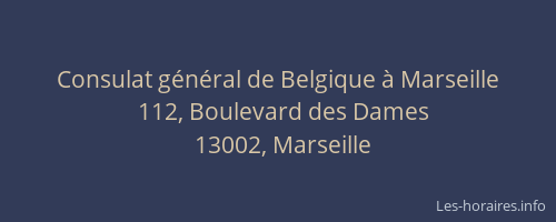 Consulat général de Belgique à Marseille