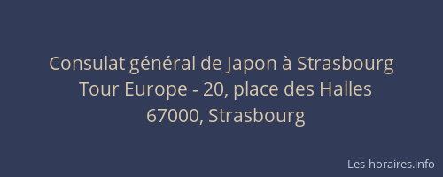 Consulat général de Japon à Strasbourg