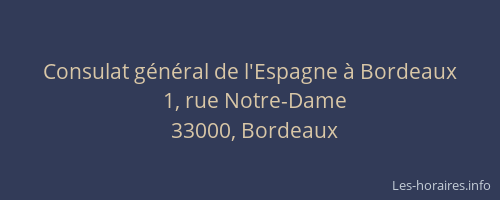 Consulat général de l'Espagne à Bordeaux