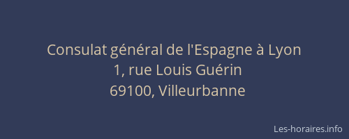 Consulat général de l'Espagne à Lyon