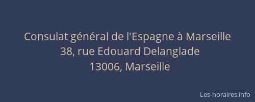 Consulat général de l'Espagne à Marseille