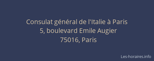 Consulat général de l'Italie à Paris