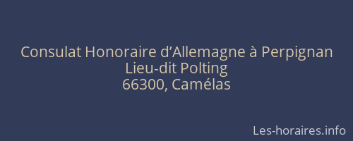Consulat Honoraire d’Allemagne à Perpignan