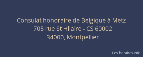 Consulat honoraire de Belgique à Metz