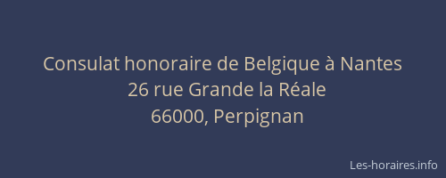 Consulat honoraire de Belgique à Nantes