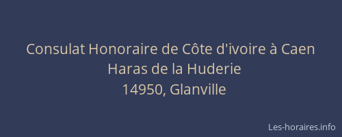 Consulat Honoraire de C&ocirc;te d'ivoire &agrave; Caen