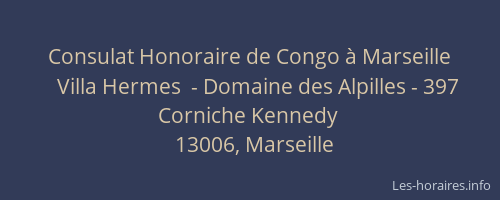 Consulat Honoraire de Congo à Marseille