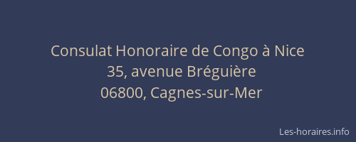 Consulat Honoraire de Congo à Nice