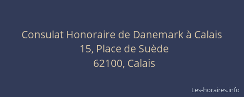 Consulat Honoraire de Danemark à Calais