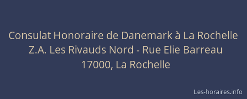 Consulat Honoraire de Danemark à La Rochelle
